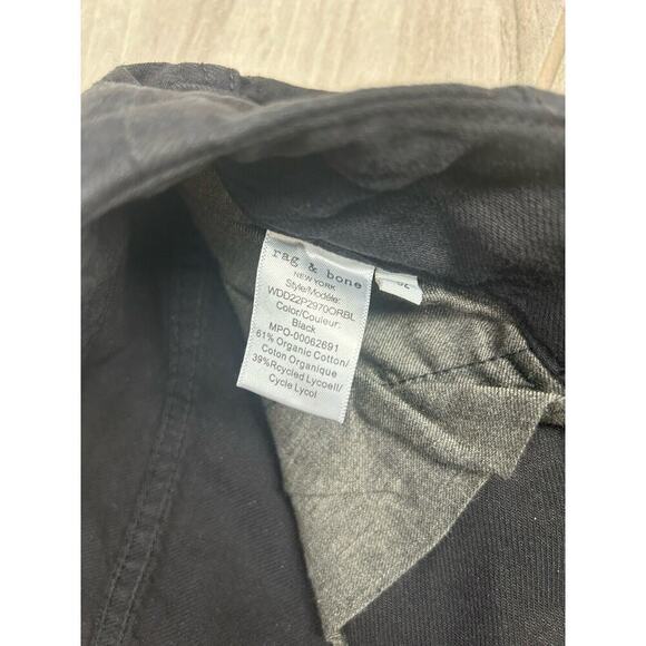 Rag & Bone Women's Black Buckley High-Rise Stretch Cargo Chino Pants Sz 32 BZ - Picture 6 of 7